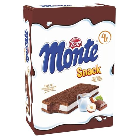 Zott Monte Snack Ciastko Z Kremem Mlecznym I Czekoladowo Orzechowym