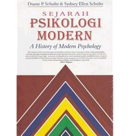 Jual Buku Sejarah Psikologi Modern Edisi Duane P Schultz Sydney