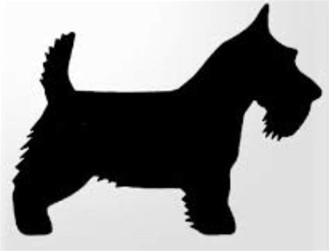 Scottie Dog Silhouette | Dog Coloring Page