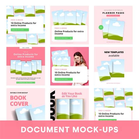 Mockup Templates Editable Canva Templates Etsy Listing Mockup