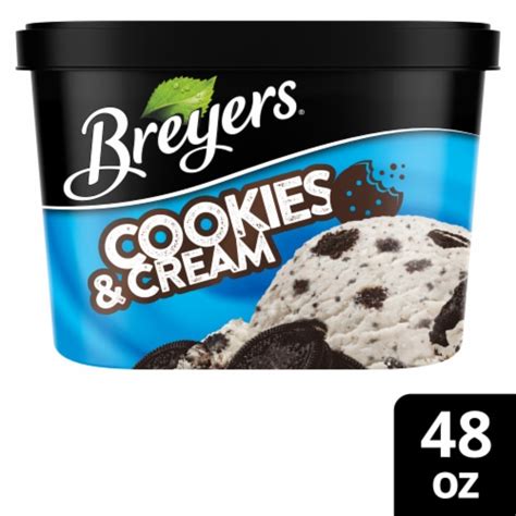 Breyers Cookies And Cream Frozen Dairy Dessert Tub 48 Oz Qfc