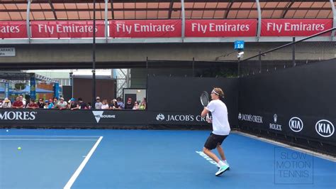 Alexander Zverev 4k Practice Session 2017 Australian Open Youtube