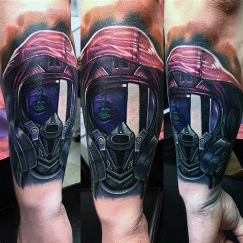 Gas Mask Tattoo Designs For Men Inspiration Guide