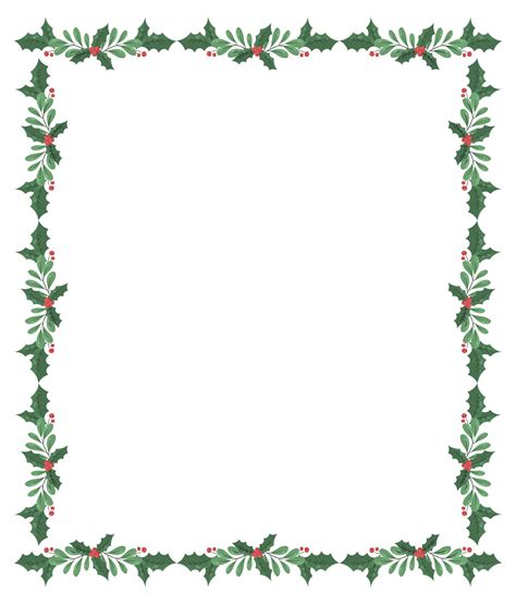 Christmas Border Paper Free Printable