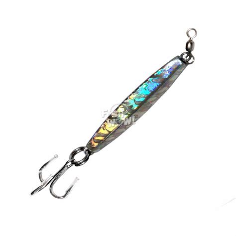 Pcs Oz Fishing Diamond Jig Mylar Holographic Laser Jigs With A Treble