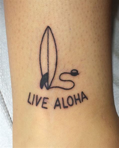 Livin Right Surfboard Tattoo Surf Tattoo Surfer Tattoo Hawaii