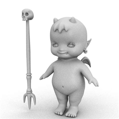 3d Devil Baby Model