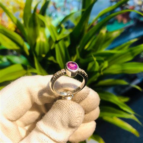 Pink Sapphire Silver Ring | Udamina Gems