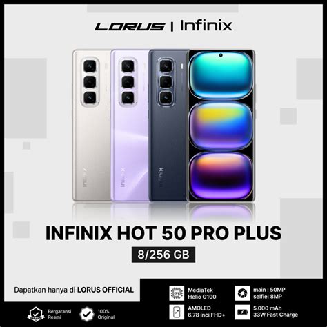 Jual Infinix Hot Pro Plus Gb Mediatek Helio G Amoled Inch Baterai Mah