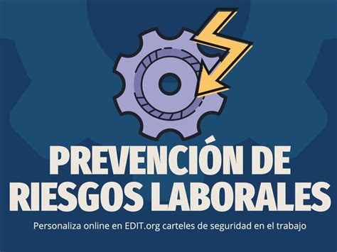 Carteles De Prevenci N De Riesgos Laborales Editables Gratis