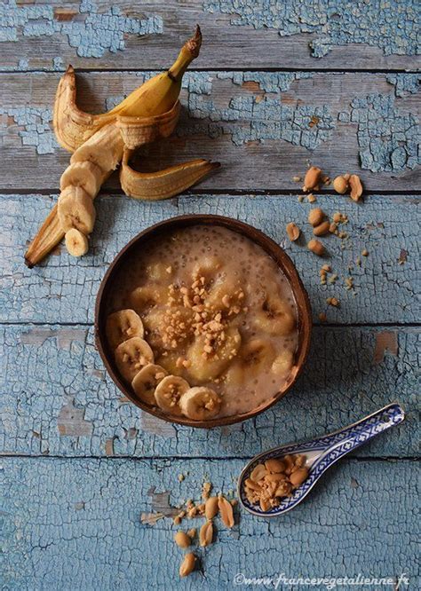 Bananes au lait de coco et tapioca Chè chuối végétalien vegan