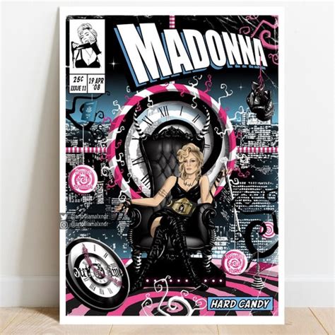 Madonna Print Music Comic Cover Art Etsy