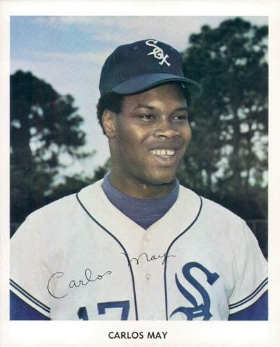 1970 Chicago White Sox Color Picture Pack 8 Carlos May Front Chicago