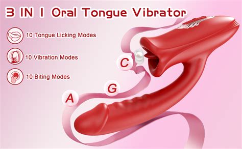 Amazon Tongue Rose Sex Toy Realistic Dildo Vibrators In G