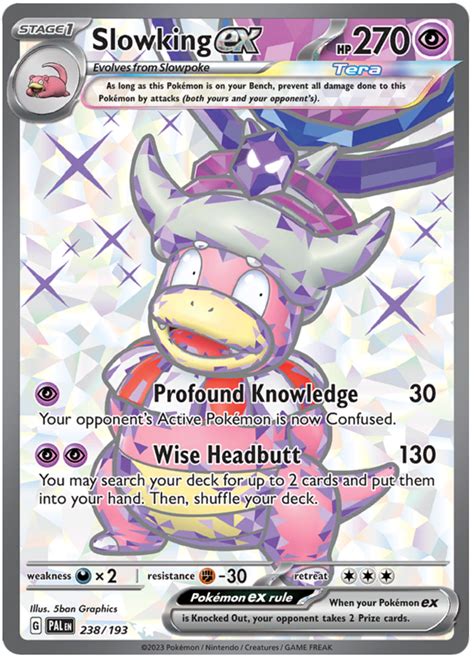 Slowking Ex Paldea Evolved Pokemon Card