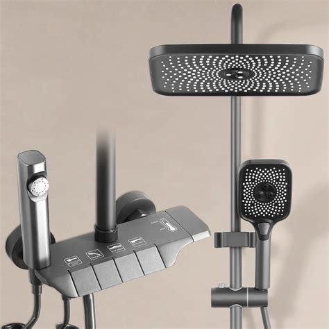 Luxury Hot Cold Wall Mounted Shower Set For Modern Bathrooms