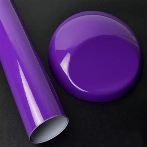 Purple Cm X Cm Autocollant Enroul En Vinyle Blanc Brillant De