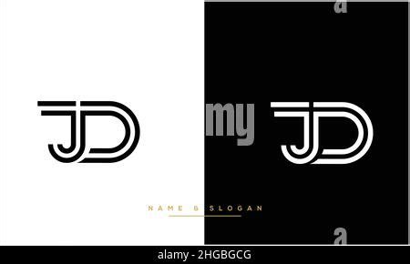 JD DJ Abstract Letters Logo Monogram Stock Vector Image Art Alamy