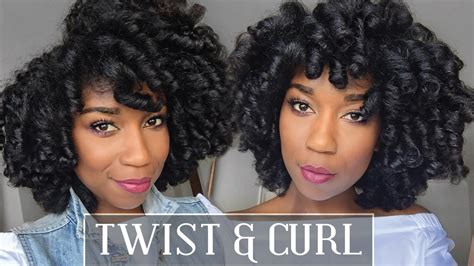 Twist and Curl on Natural Hair - Naptural85 - YouTube