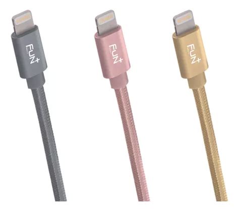 Cable Lightning Para Iphone Certificado Mfi Metros Color Dorado