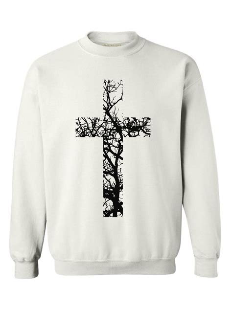 Awkward Styles Black Cross Unisex Crewnecks Christian Crewnecks For Her