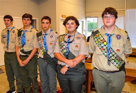 Brunswick Boy Scout Troop Recognized Five New Eagle Scouts Glynn