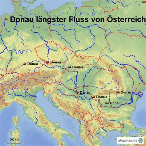 Donau Landkarte Deutschlandkarte 2023