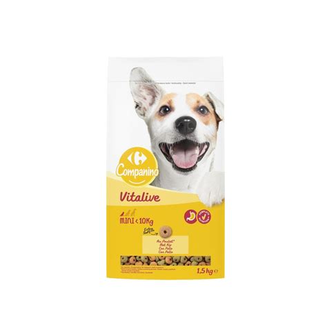 Croquettes Pour Chien Adulte Mini Au Poulet Carrefour Companino Le