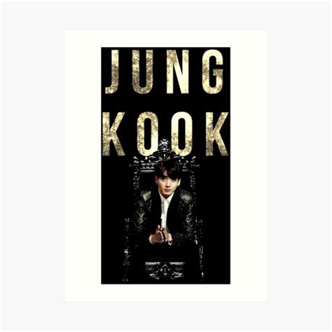 "JUNG KOOK" Art Print for Sale by yagfaoah | Redbubble