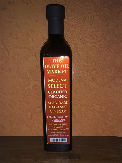 Modena Select Certified Organic Aged Dark Balsamic Vinegar The Olive