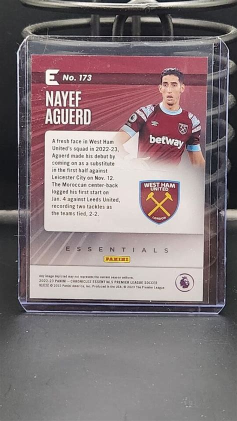 Nayef Aguerd Panini Chronicles Epl Essentials Red Rc Ebay