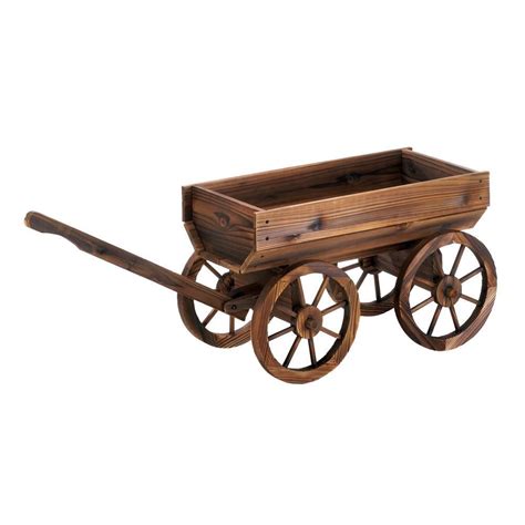 Wine Barrel Garden Wagon Wine Barrel Wheelbarrow Planter Garden Wagon