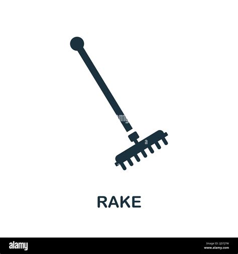 Rake icon. Monochrome simple Rake icon for templates, web design and ...