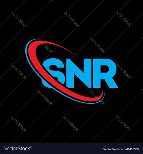 Snr logo letter design Royalty Free Vector Image