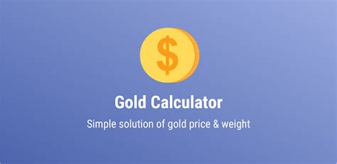 Gold and Jewellery Calculator Android App