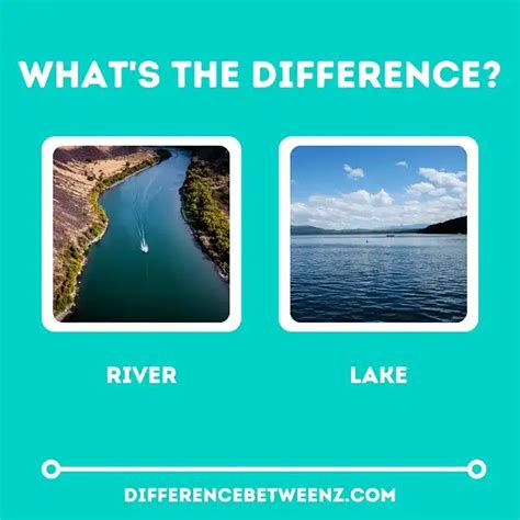 Difference between River and Lake - Difference Betweenz