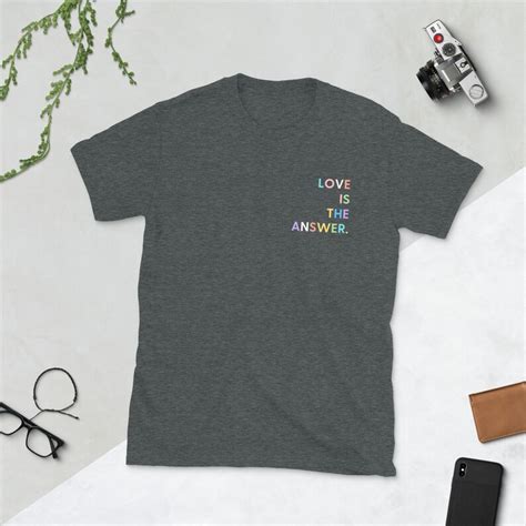 Lgbt Shirt Gay Pride Shirt Lesbian Shirt Love Is The Answer Mlm Pride