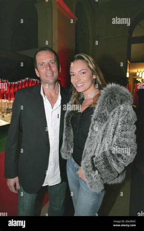 French actor Christian Vadim and a female friend at a Moet&Chandon party held at the Palais ...