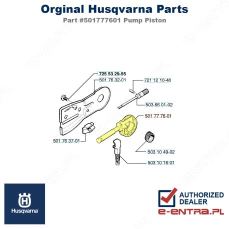 Pompa Oleju Pilarki Husqvarna 51 55 55 Rancher I 501777601 I Entra