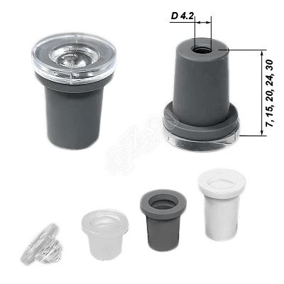 Дистанционный пластиковый держатель, 7 мм, серый