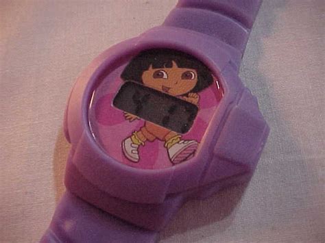 Dora the Explorer LCD Watch With Purple Vinyl Band Working Condition - Etsy