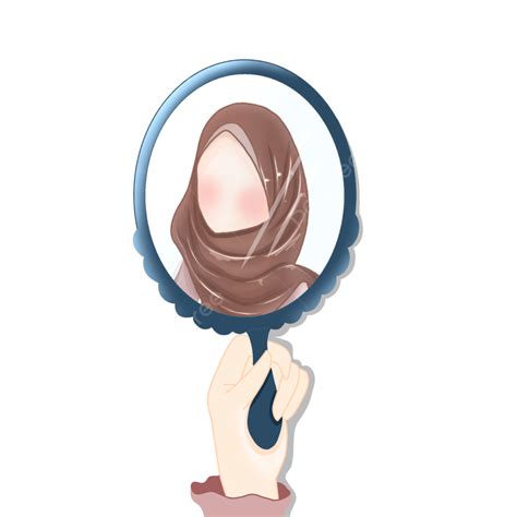 Look In The Mirror Png Picture Hijab Girl Looking In The Mirror Muslimah Mirror Beautiful