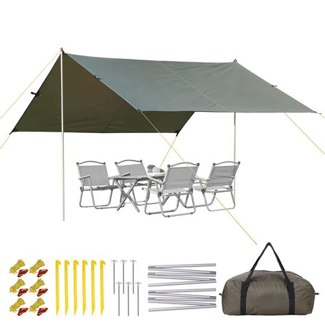 Beach Tent Pop up Beach Canopy, UPF50+ Sun Beach Shade with Ground Pegs ...