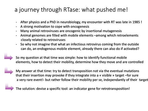 Fifty Years Of Reverse Transcriptase Thierry Heidmann Retroelements