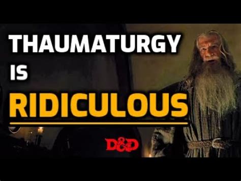 Thaumaturgy Is Ridiculous How To Use Dnd Spells Youtube