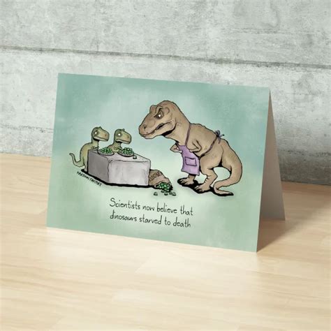 Extinct Dinosaurs Greeting Card Kartoon Faktory