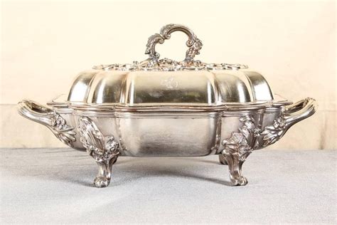 Antique Silver Plate Lidded Serving Dishes From The Estate Of Eartha