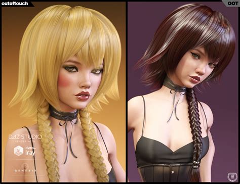 Eleanor Stylized Hair For Genesis 3 Females Daz 3d