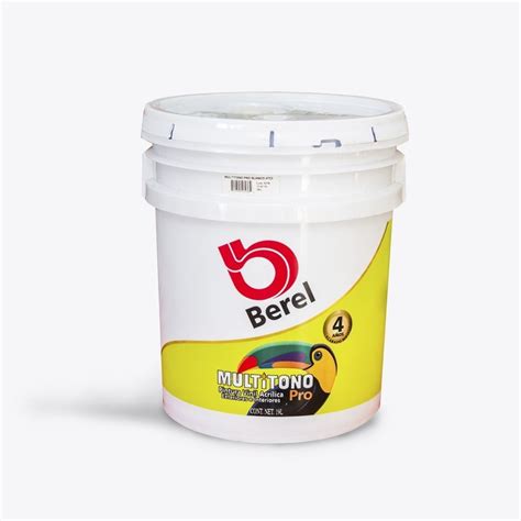 Cubeta De Pintura Vinilica 19lt Multitono Pro Berel Mx Envío gratis