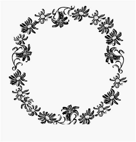 black and white flower border clipart free 10 free Cliparts | Download ...